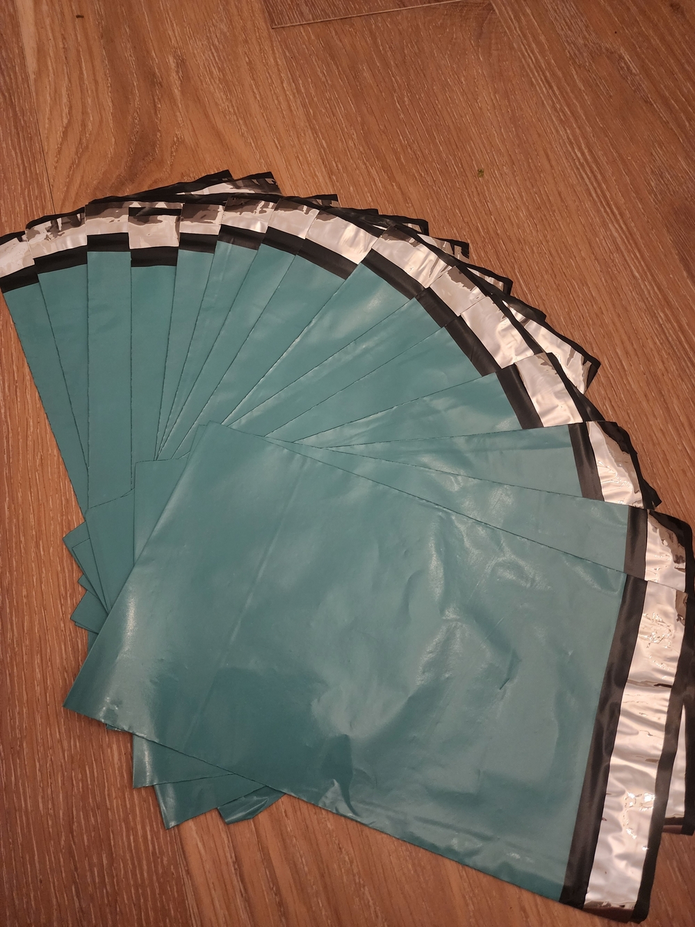 Teal Blue Poly Mailer Shipping Bags - 15 Pack 6"x9"